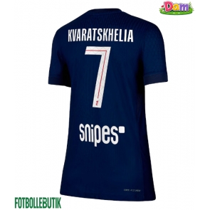 Paris Saint-Germain Khvicha Kvaratskhelia #7 Hemmatröja Kvinnor 2025-26 Kortärmad